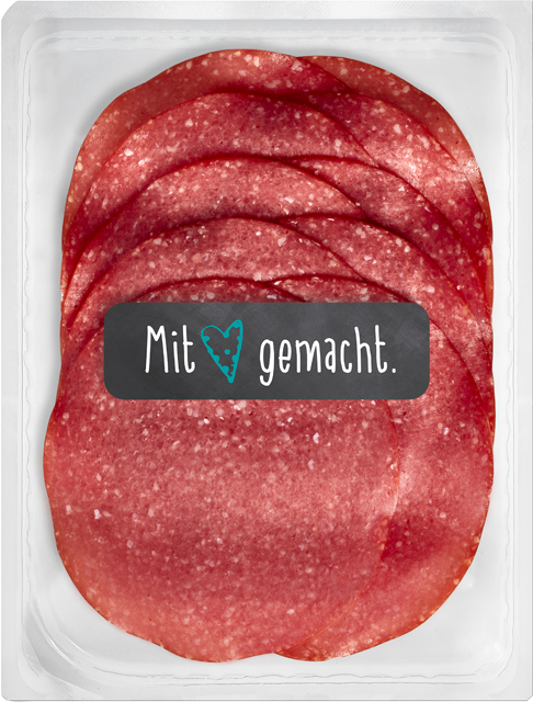 Mit Herz gemacht: Geflügelsalami 1A