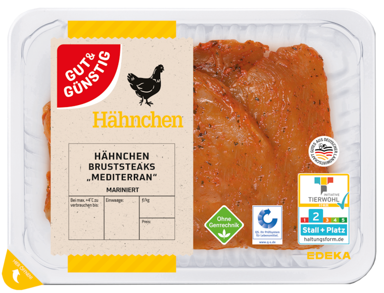 GUT&GÜNSTIG Hähnchensteaks mariniert