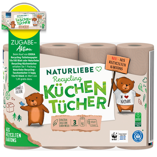 EDEKA Naturliebe Recycling-Küchentücher