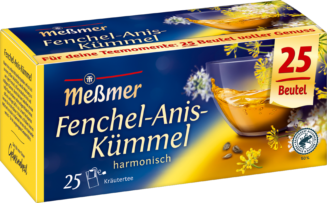 Meßmer Kräutertee, Früchtetee, Verfeinerte Früchtetees oder Schwarztee