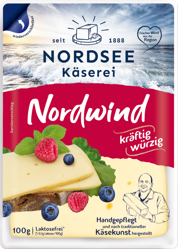 Nordsee Käserei deutscher Schnittkäse