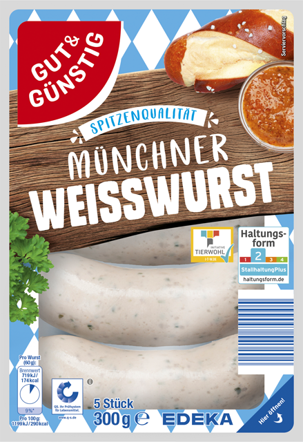 Gut & Günstig Münchner Weißwurst