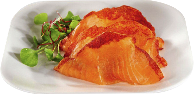 Mild geräucherter Rotholz-Lachs 