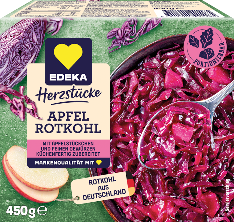 EDEKA Herzstücke Rosenkohl oder Apfelrotkohl