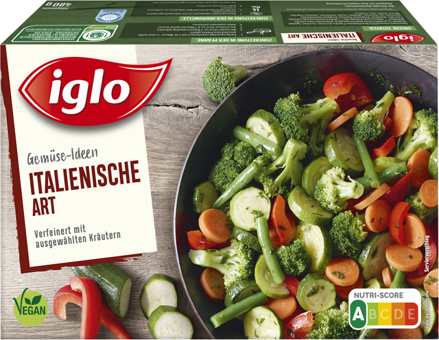 Iglo Gemüse-Ideen oder Rahm-Gemüse
