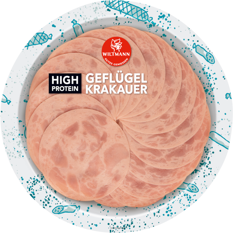 Wiltmann Geflügel Krakauer oder Schinkenwurst High Protein