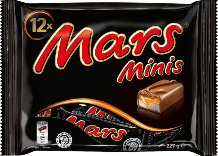 Mars, Twix, Snickers, Bounty oder Milky Way