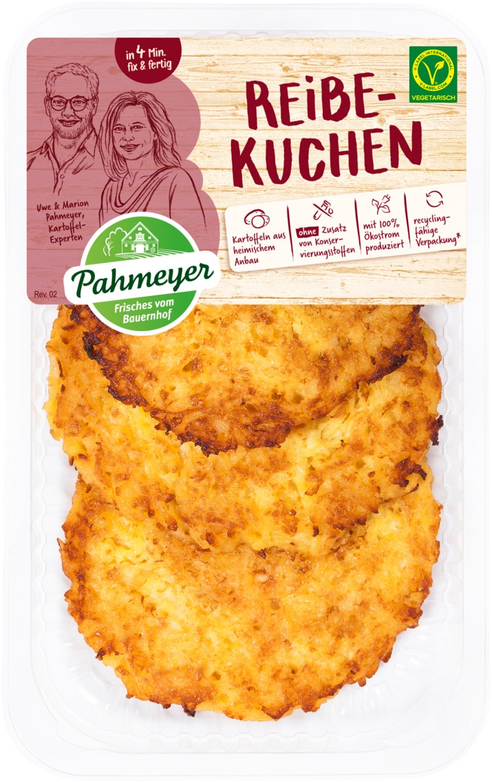 Pahmeyer Reibekuchen oder Gemüsetaler