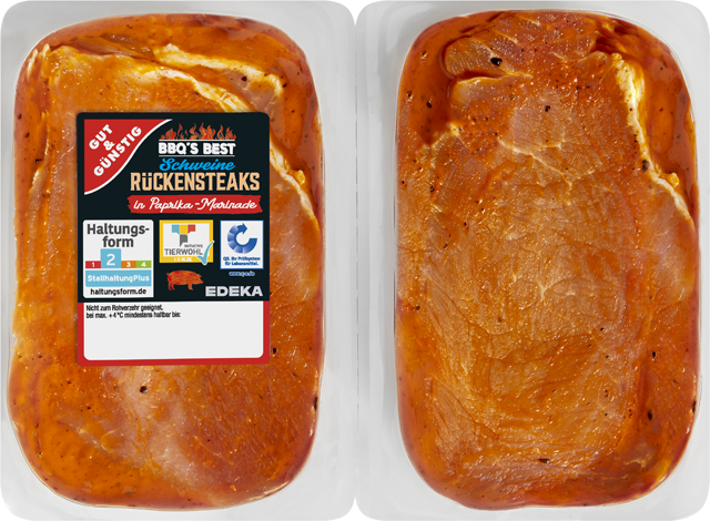 Gut & Günstig Rückensteaks Paprika