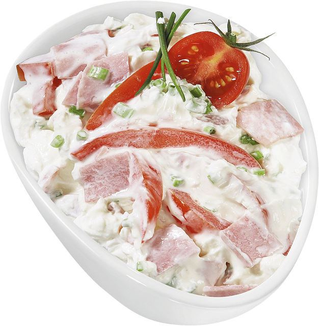 Frischkäse mit Schinken