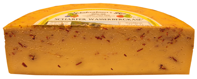 Gebauer‘s Exklusiv Aktion: Scharfer Wasserbergkäse mit Chili 