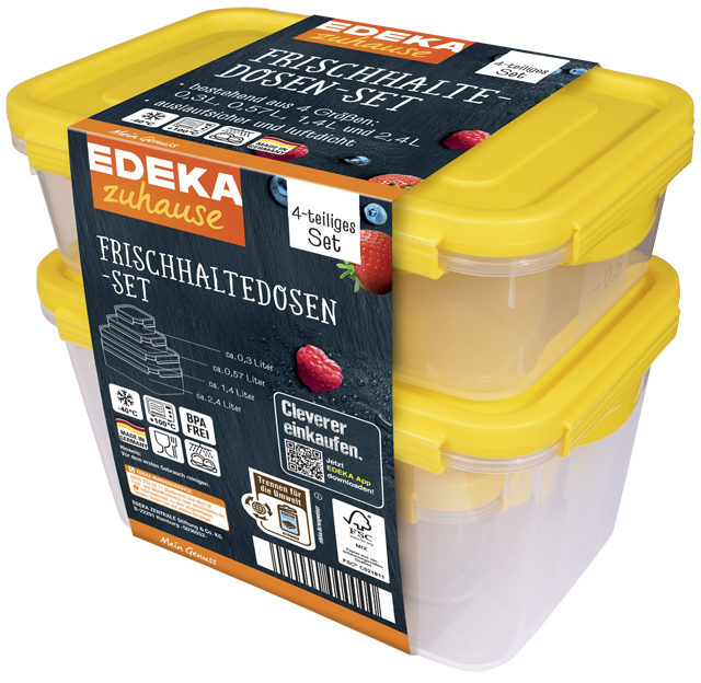 EDEKA zuhause Frischhaltedosen-Set