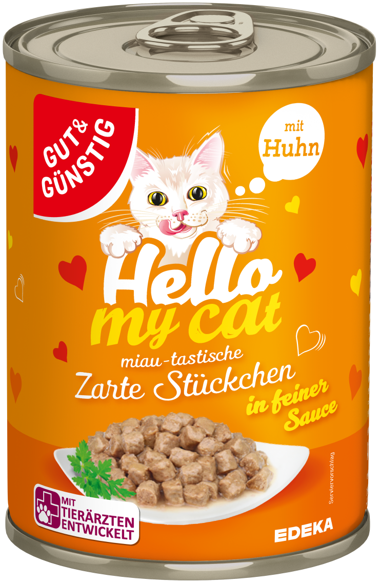 10 x GUT&GÜNSTIG Katzen Nassnahrung