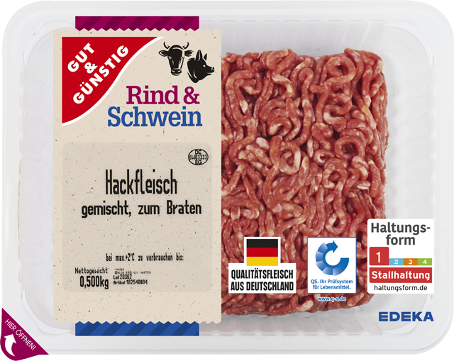 Gut & Günstig Hackfleisch gemischt 