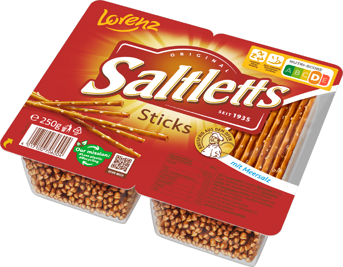 Lorenz Saltletts Sticks oder Brezel