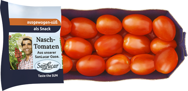 Ab Donnerstag: Ab 2 Schalen günstiger – SanLucar Mini Pflaumentomaten „Nasch“