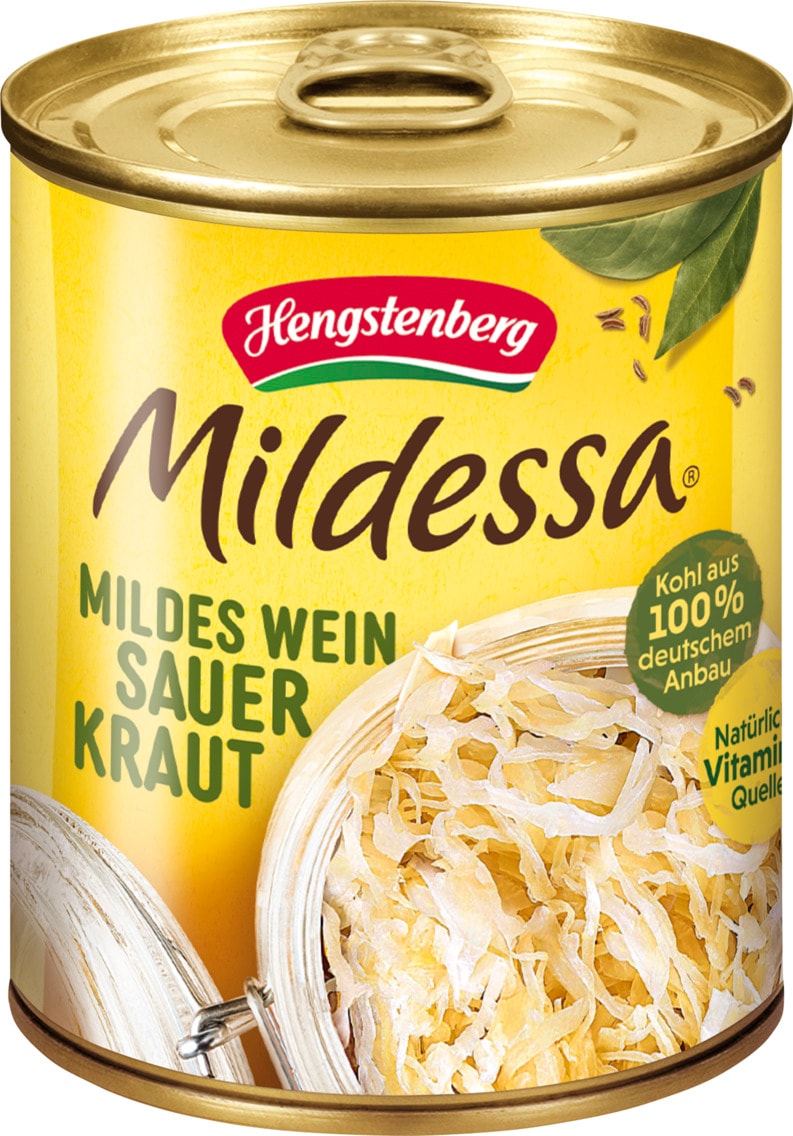 Hengstenberg Mildessa Mildes Wein Sauer Kraut