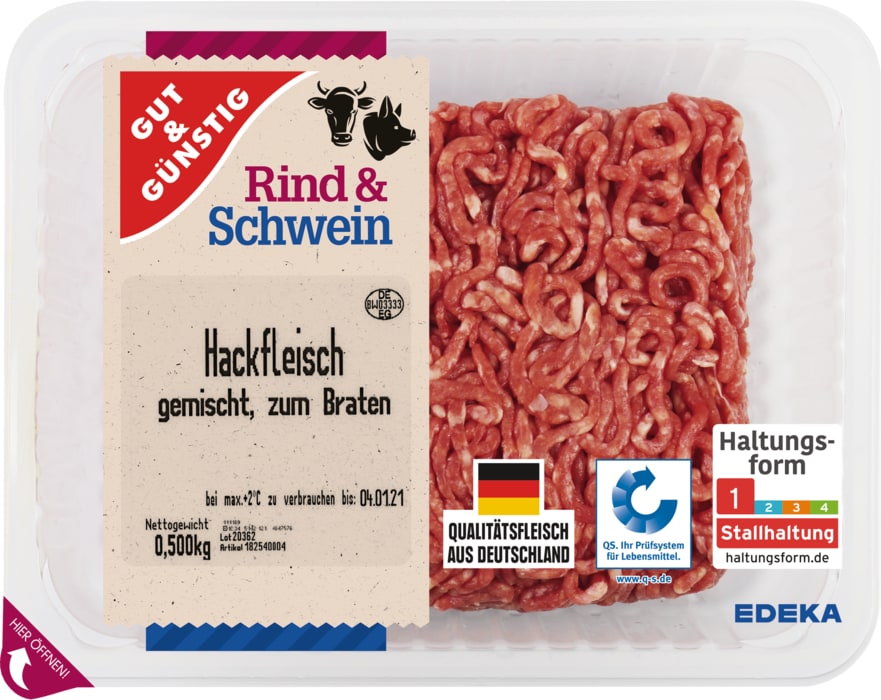 Gut&Günstig Hackfleisch*