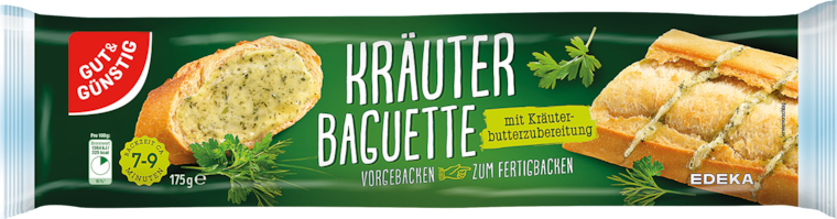 GUT&GÜNSTIG Kräuter- oder Knoblauchbaguette