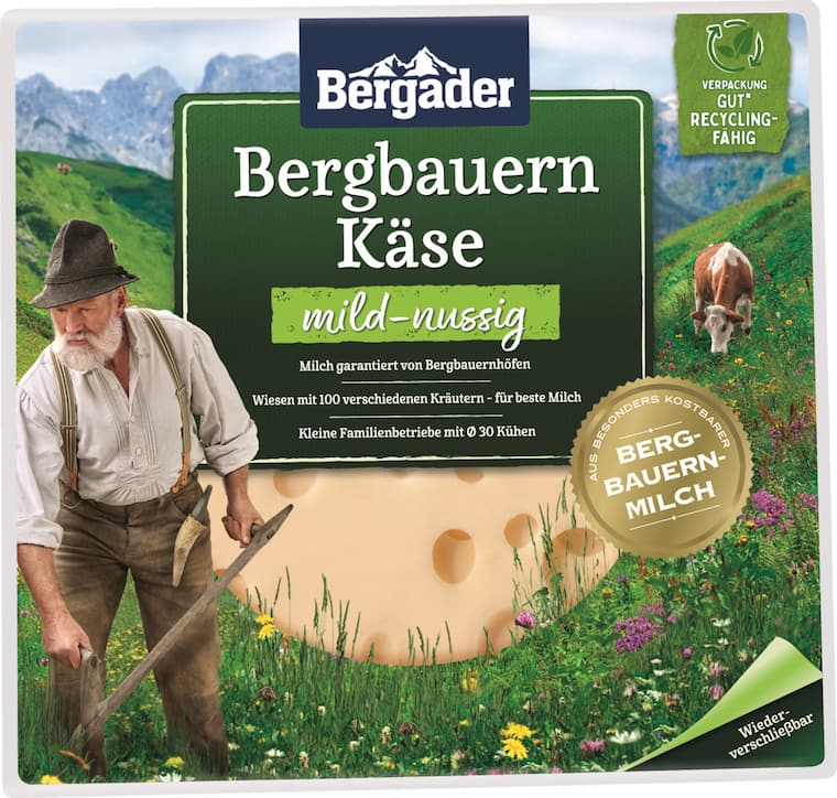 Bergader Käse Scheiben oder Reibekäse*
