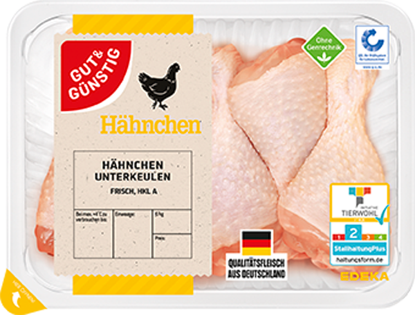 GUT&GÜNSTIG Hähnchenunterkeulen natur
