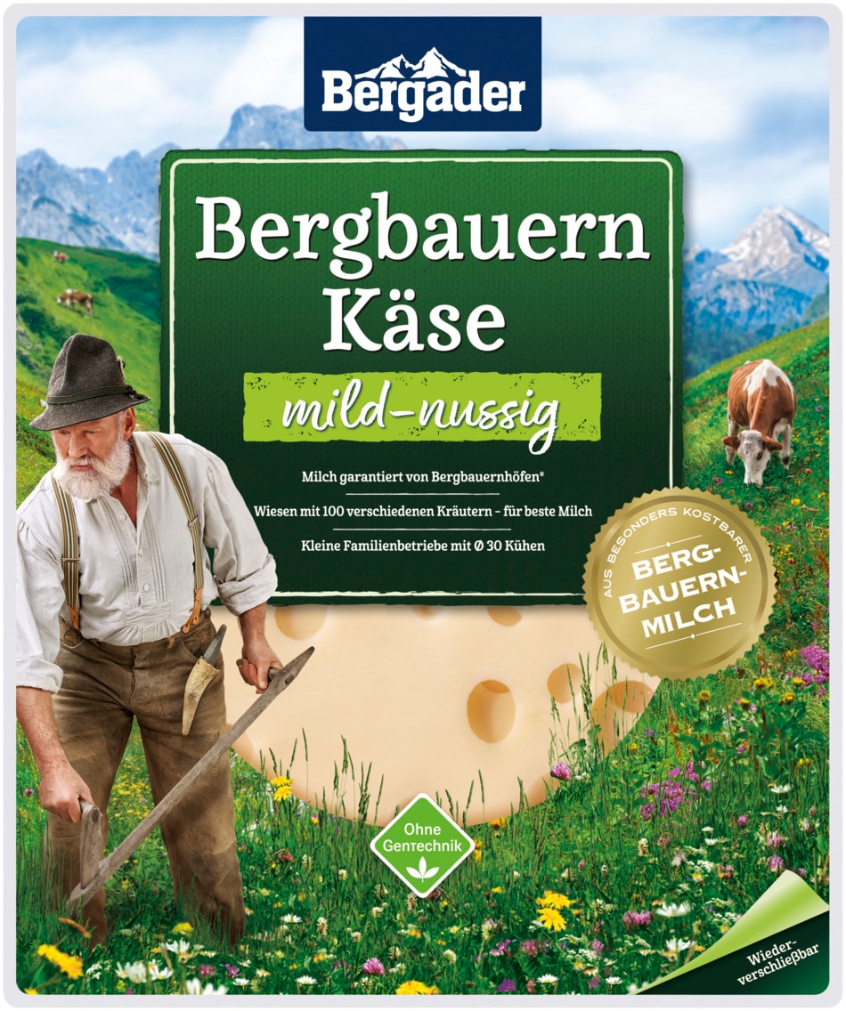 Bergader Käse Scheiben