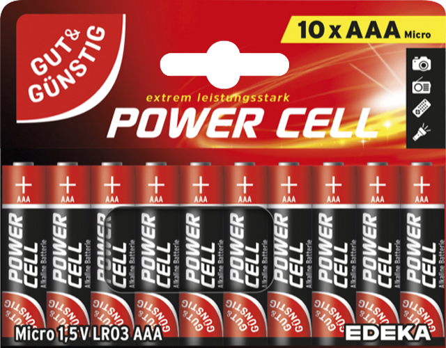 Gut & Günstig Alkaline Batterien Mignon AA (LR6) oder Micro AAA (LR03)