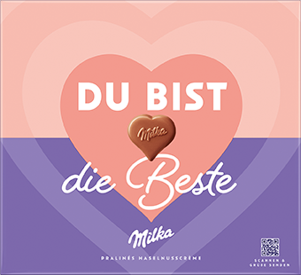 Milka Pralinen oder Hauchzarte Herzen