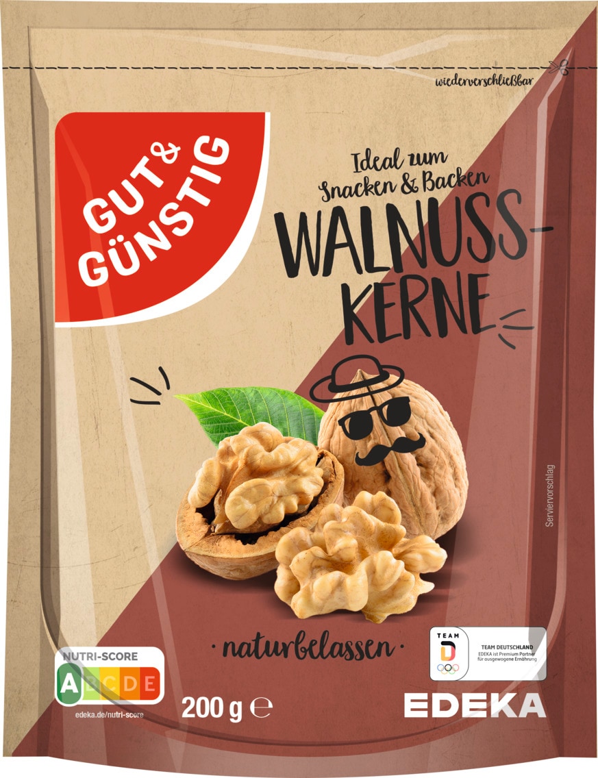 Gut & Günstig Walnuss-Kerne