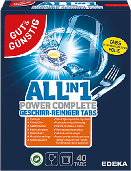 GUT&GÜNSTIG All-in-1 Geschirr-Reiniger-Tabs