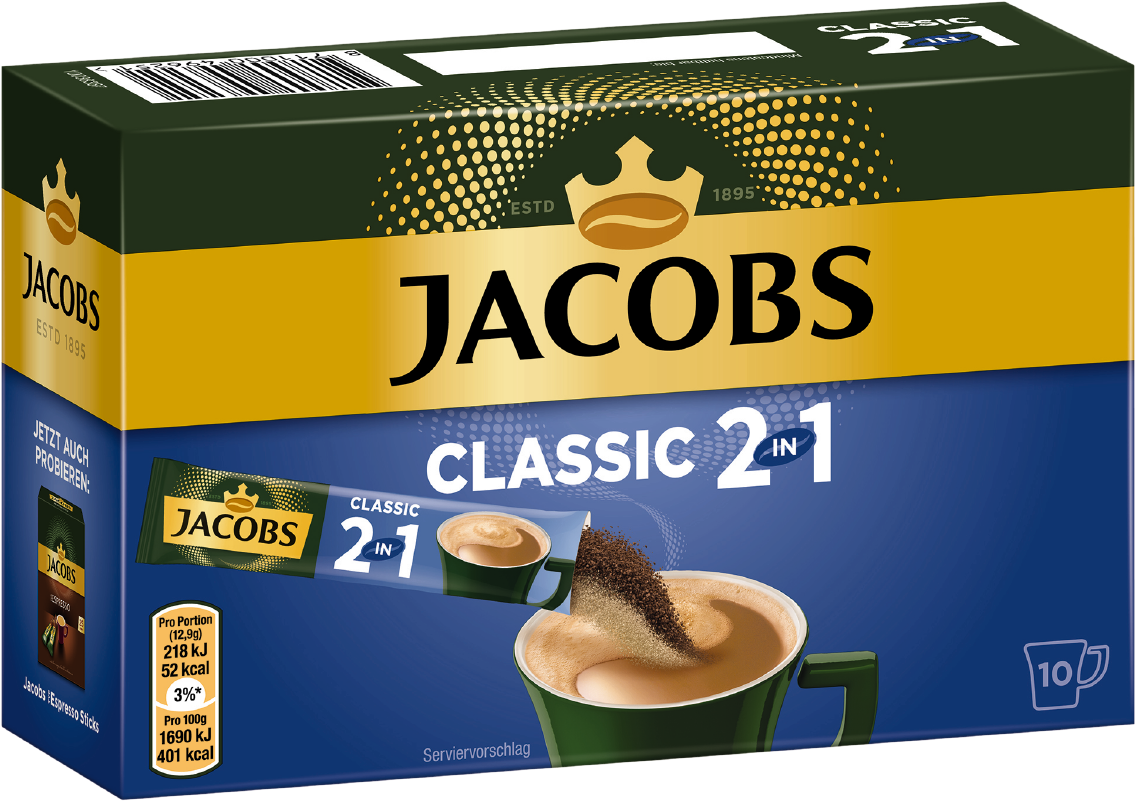 Jacobs löslicher Kaffee Tassenportion