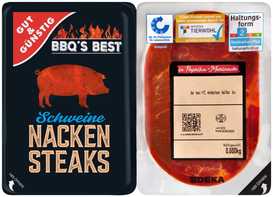 Gut&Günstig Schweine-Nacken-Steaks*