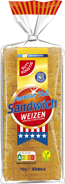 Gut & Günstig Sandwich Toast Weizen