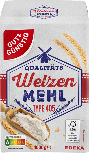 2 Packungen¹ Gut & Günstig Qualitäts Weizenmehl