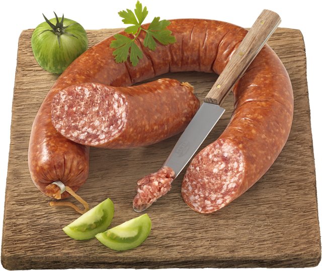 Würzige grobe Mettwurst