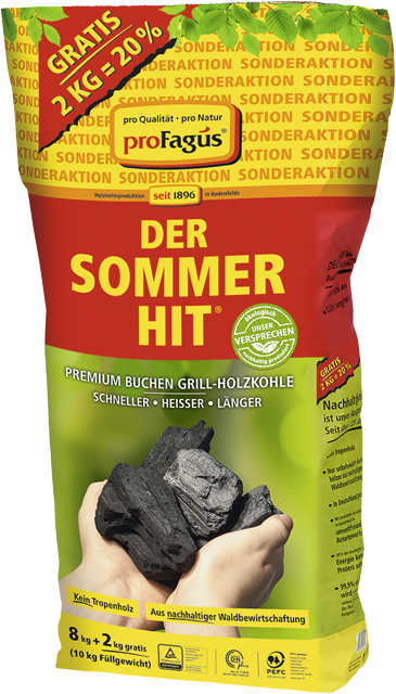 proFagus Der Sommer Hit Grillholzkohle