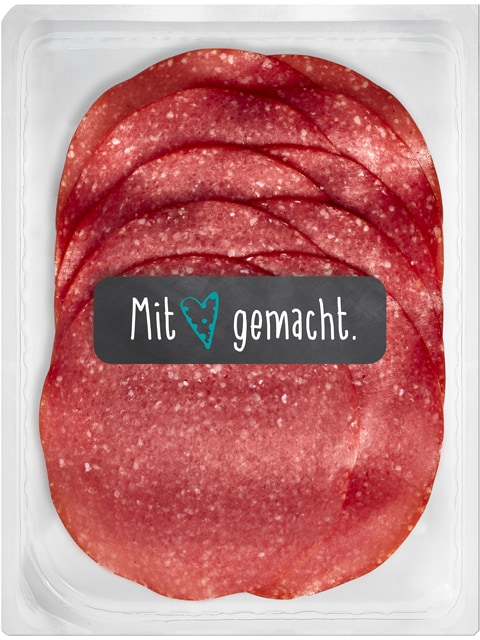 Mit Herz gemacht: Geflügelsalami 1A