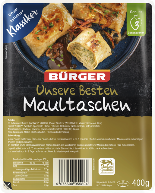 Bürger Maultaschen Unsere Besten