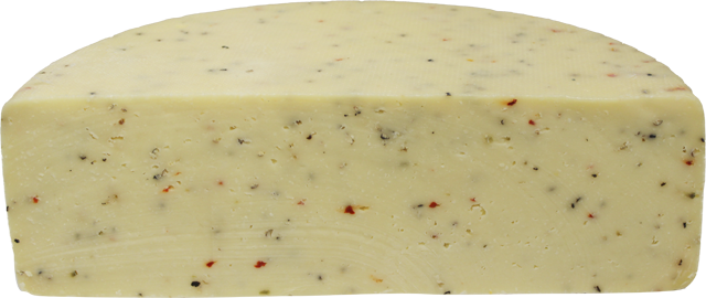 Schnittkäse mit buntem Pfeffer 
