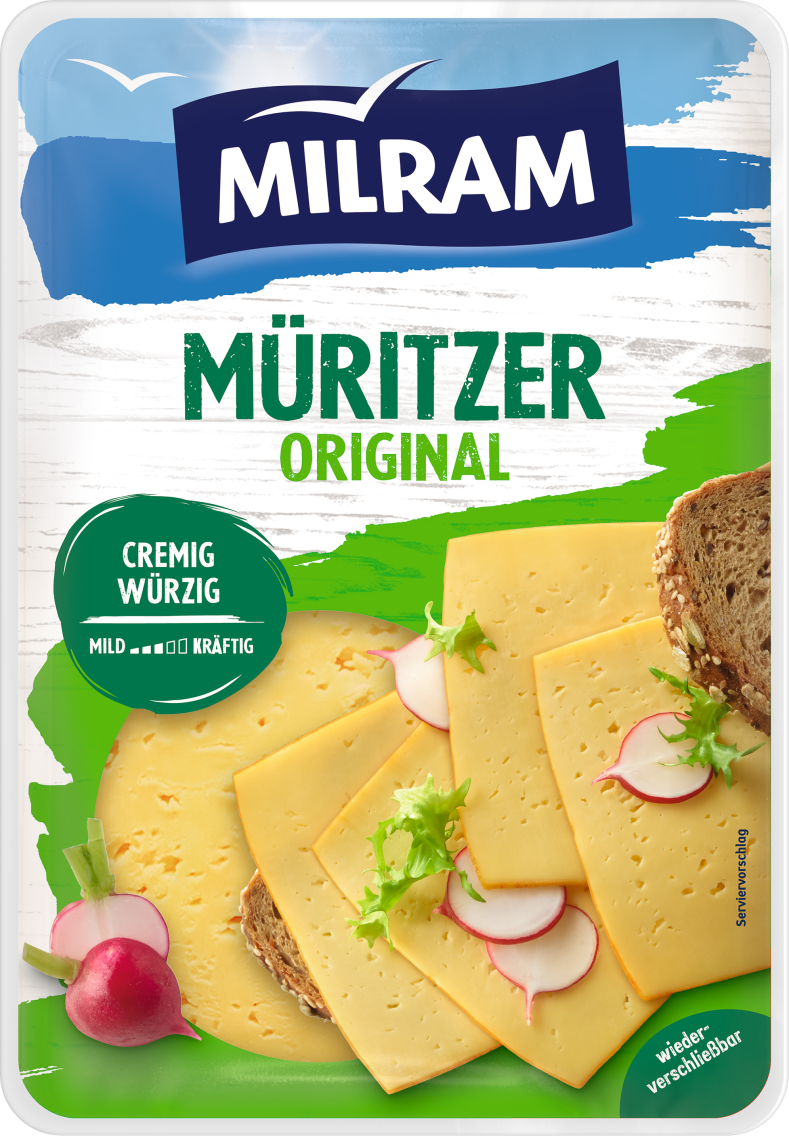 Milram deutscher Schnittkäse oder Reibekäse