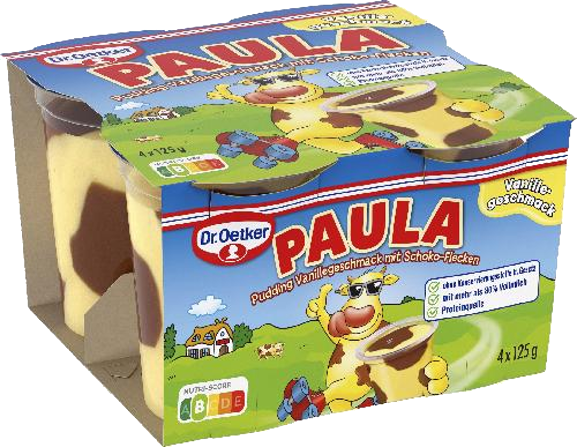 Dr. Oetker Paula, Paula minis oder Marmorette Pudding