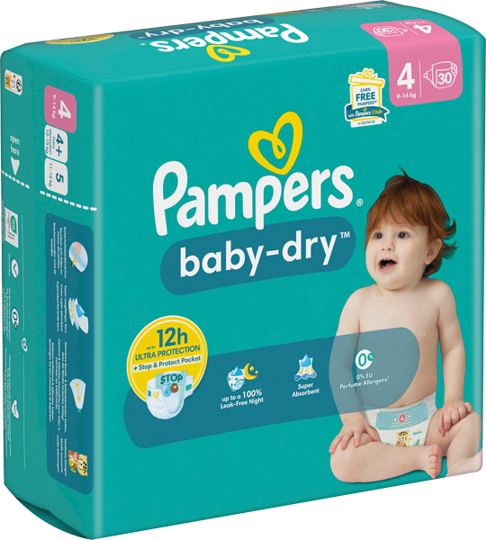 Pampers baby-dry- oder Premium-Protection-Windeln