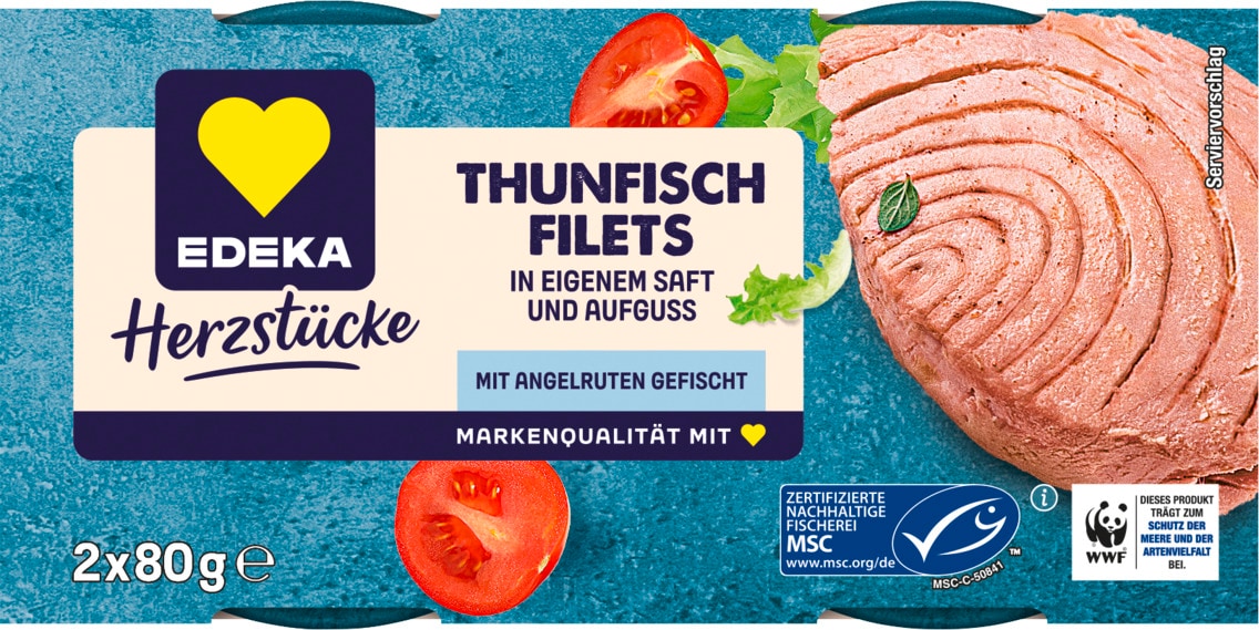 EDEKA Herzstücke WWF MSC Thunfisch Filets