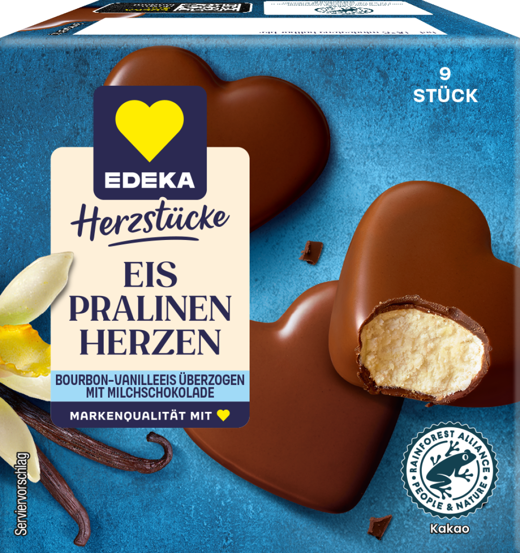 EDEKA Herzstücke Eispralinen Herzen