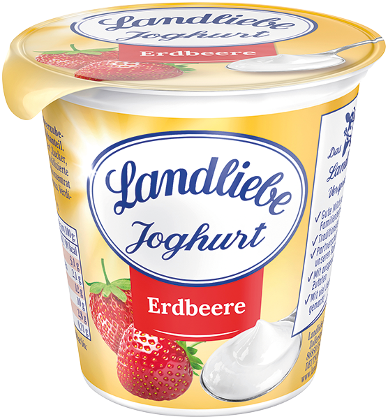 Landliebe Joghurt auf Frucht