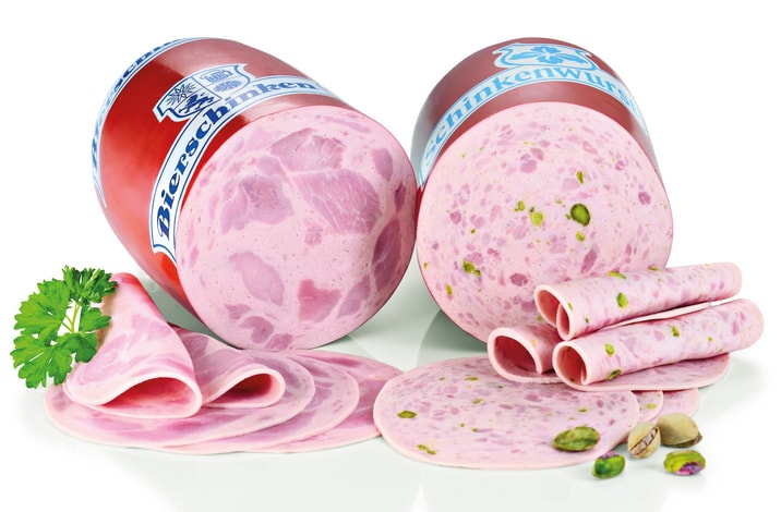 Bierschinken oder Schinkenwurst