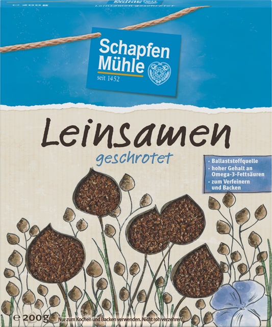 Schapfen Mühle Leinsamen geschrotet