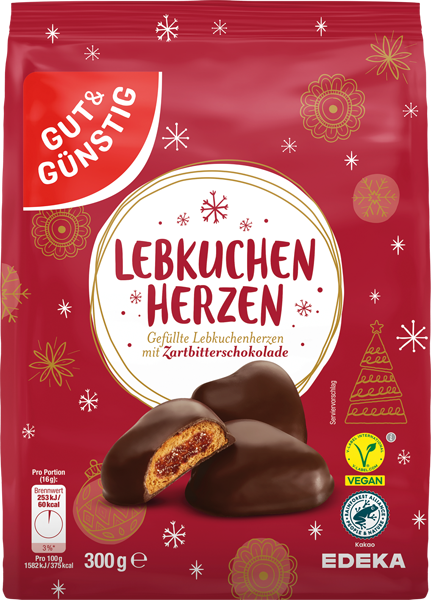 GUT&GÜNSTIG Lebkuchenherzen