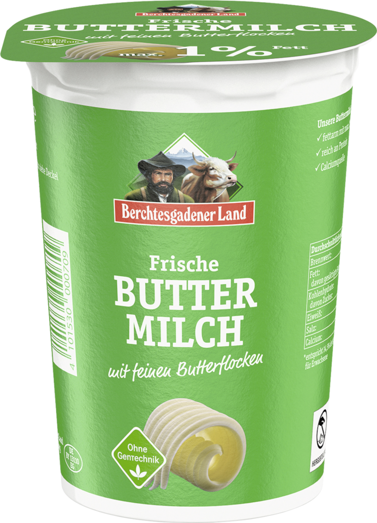 Berchtesgadener Land Frische Butter Milch