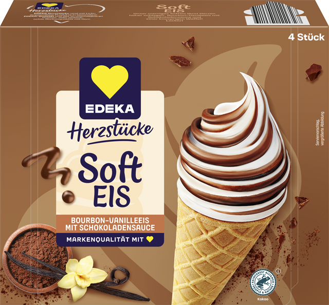 EDEKA Herzstücke Soft-Eis Vanille Schoko